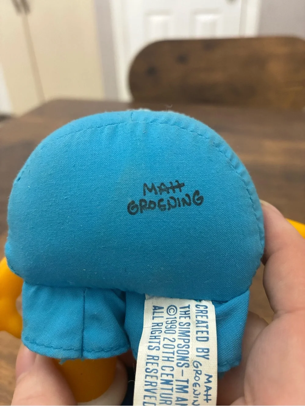 Vintage The Simpsons Bart Simpson Soft Plush Doll